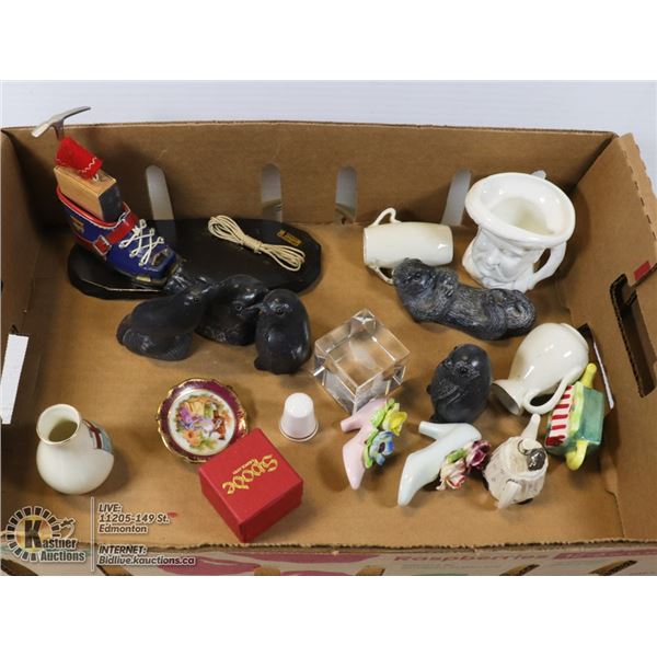 FLAT OF ASSORTED COLLECTIBLE MINIATURES