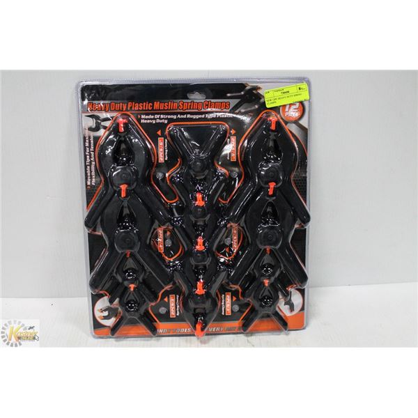 NEW 12PC HEAVY DUTY SPRING CLAMPS