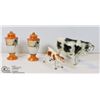 Image 1 : 2 PAIRS SALT AND PEPPER VINTAGE COW AND CALF