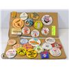 Image 1 : LOT OF VINTAGE PINBACKS ASSORTED