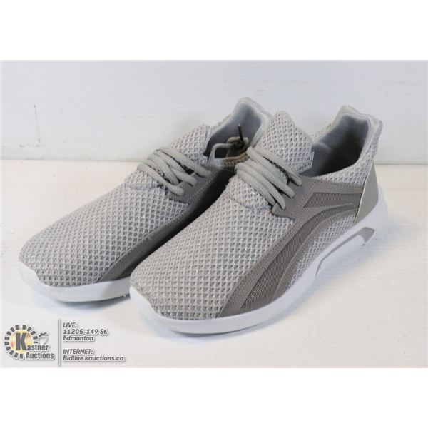 WOMENS GREY LACE UP SHOES SIZE 9.5