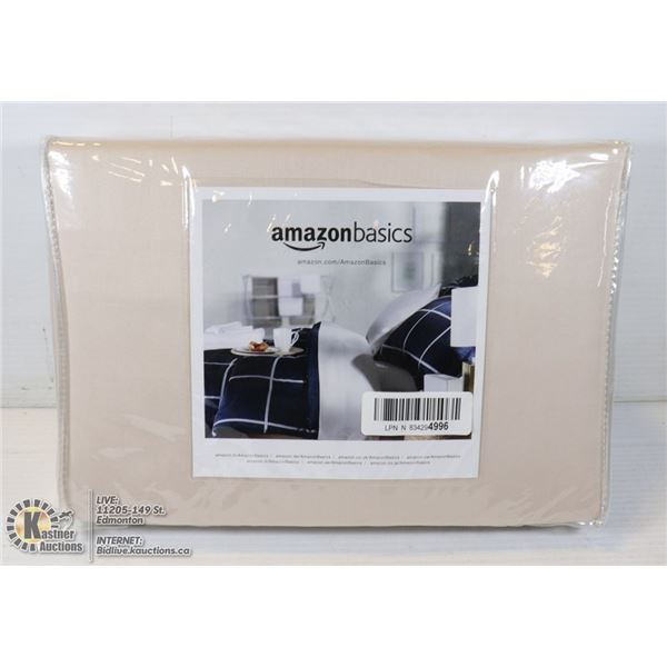 AMAZON BASICS DUVET SET SIZE QUEEN/ FULL