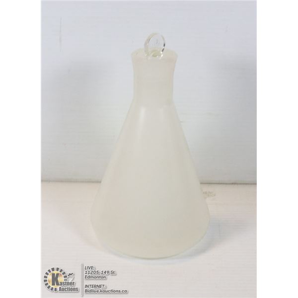 VINTAGE SCIENTIFIC CONICAL FLASK WITH RARE PYREX