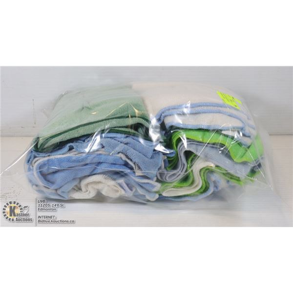 BAG WITH 20 MICROFIBER CLEANING CLOTHS