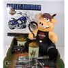 Image 1 : FLAT WITH HARLEY-DAVIDSON MOTORCYCLE PIG, 2