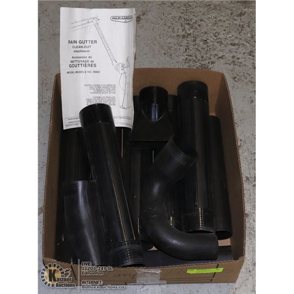 LEAF BLOWER ATTACHMENTS INCL. RAINGUTTER