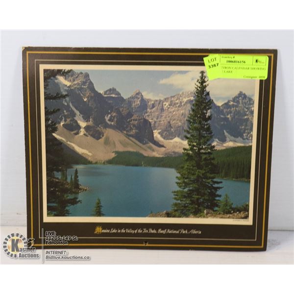 1966 CHEVRON CALENDAR SHOWING MORAINE LAKE