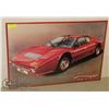 Image 1 : FERRARI CAR POSTER WITH RED METAL FRAME 34`X 23``
