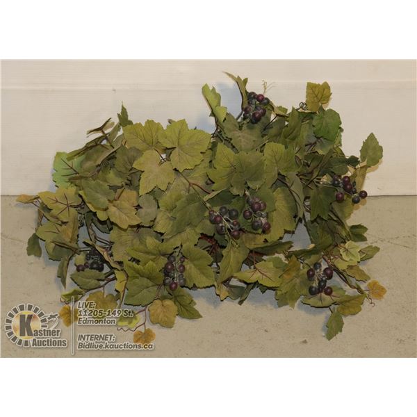 LARGE GRAPEVINE PLANTER IN PLANTER BOX WITH VINE APPROX 10 X 18