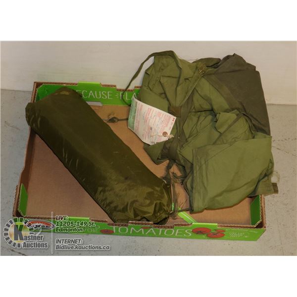 FLAT WITH 2 TENTS 1 MILITARY