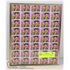 Image 1 : FULL SHEET OF ELVIS STAMPS(40)