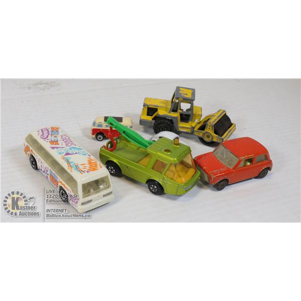 MATCHBOX RACING MINI 1970 SERIES 29 AND 5 OTHER VEHICES