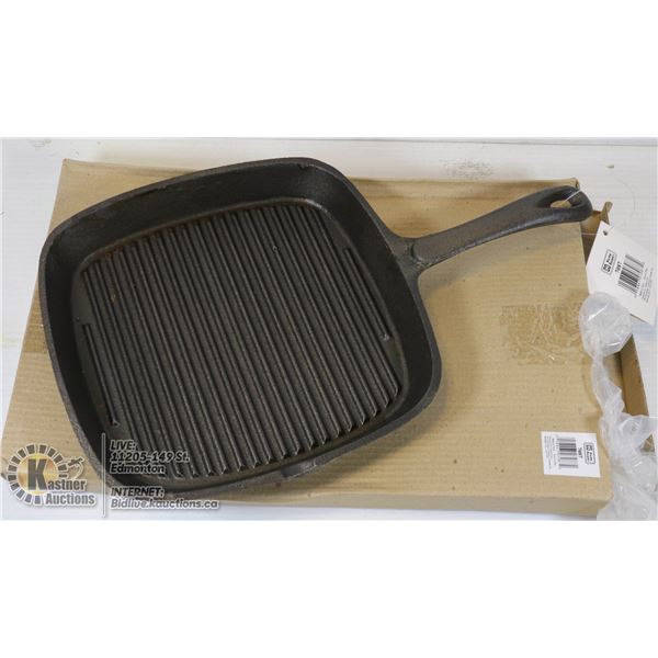 NEW 9" X 9" SQUARE CAST IRON SKILLETS