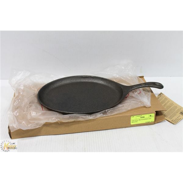 NEW OVAL PRE-SEASONED CAST IRON PAN