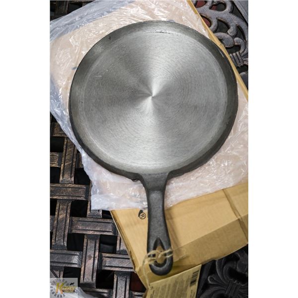 NEW 10" PRE-SEASONED ROUND CAST IRON PAN GOOD FOR PANCAKES & EGGS
