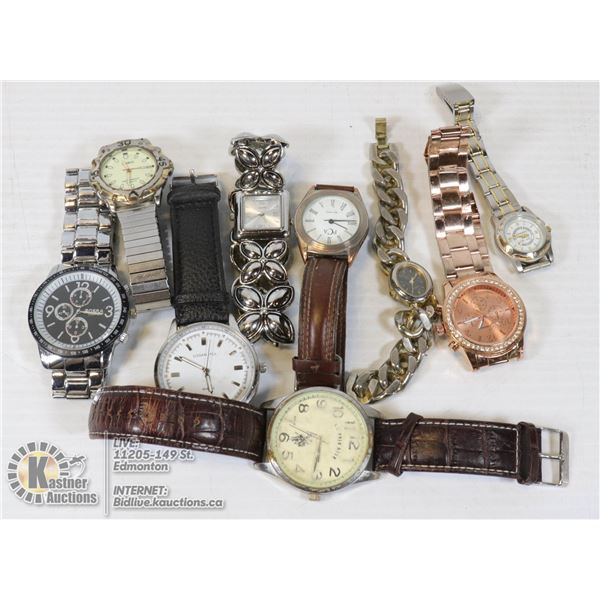 LOT OF WATCHES, NEED BATTERIES