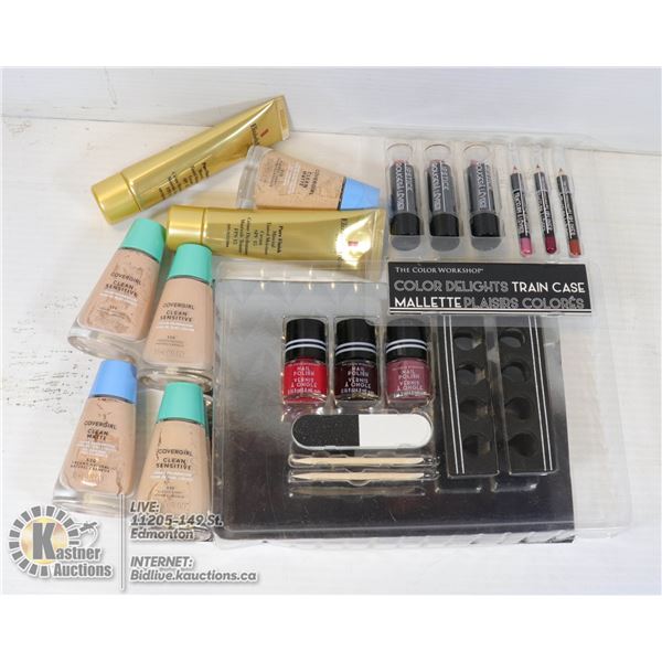 BAG OF COSMETICS, INCLUDING ELIZABETH ARDEN AND MORE