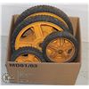 Image 1 : SET OF SOLID RUBBER WHEELS- 2 X 7 INCH &  2 X 12 I MISCELLANEOUS