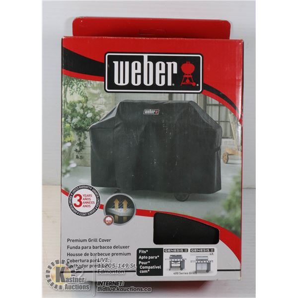 WEBER PREMIUM GRILL COVER 44.5"T X 65"L X 25" D