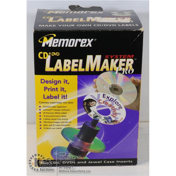 MEMOREX CD/DVD LABELMAKER SYSTEM