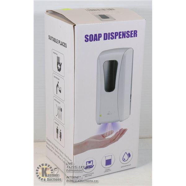 AUTOMATIC SOAP DISPENSER 1000ML CAPACITY, WATERPROOF