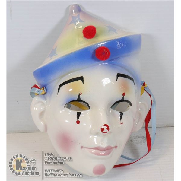 VTG VENETIAN STYLE SAD CLOWN MASK