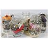 Image 1 : 5 JARS OF JEWELERY AND WATCHES