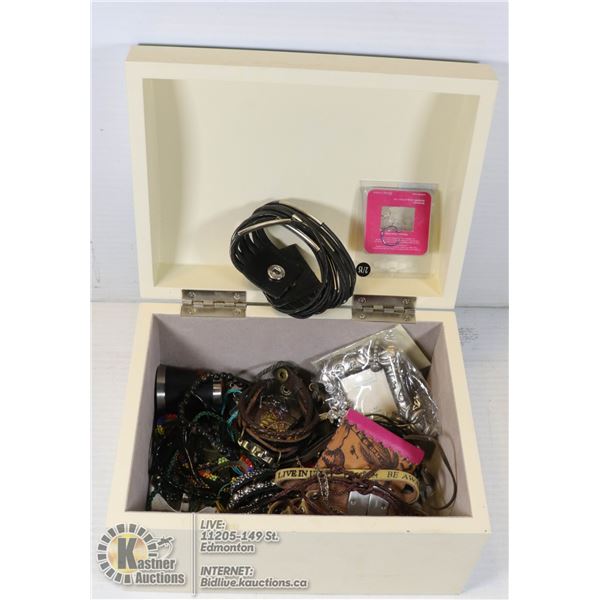 JEWELRY BOX WITH CONTENTS