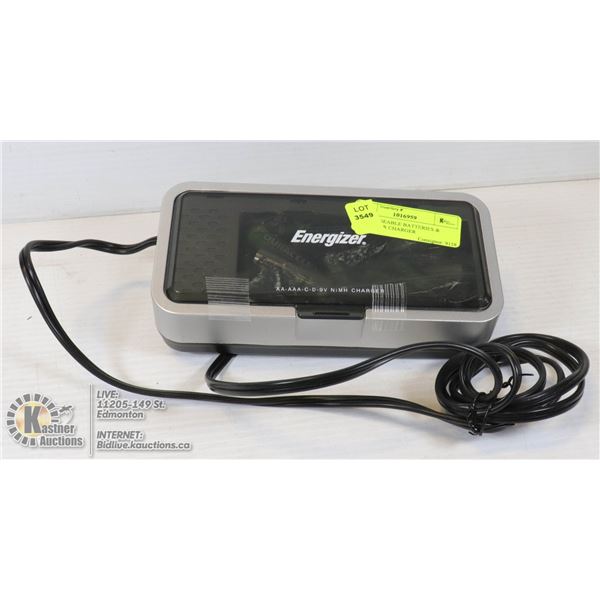 RECHARGEABLE BATTERIES & ENERGIZER CHARGER