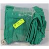 Image 1 : BUNDLE OF 12 GREEN PROFESSIONAL 100% COTTON WIPING/CLEANING TOWELS - PACK OF 10 - (17.5"X 28")