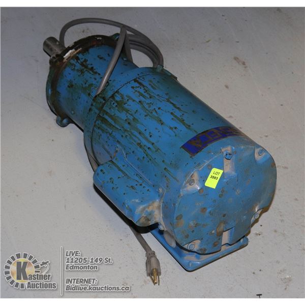 SENCA INDUSTRIAL 120V/230V MOTOR  1/3HP WITH GEAR BOX TO SLOWER SPEED.