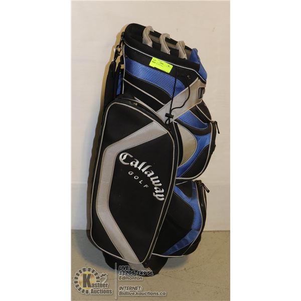 CALLAWAY GOLF BAG CALLAWAY GOLF BAG - GREAT SHAPE, CART SIZED