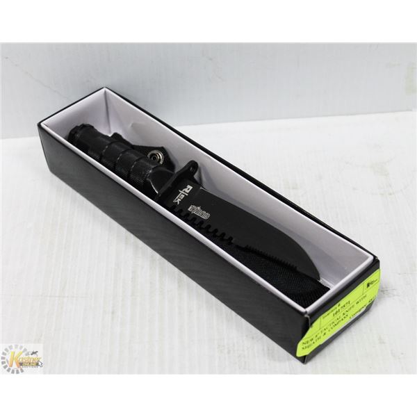 NEW 8" TACTICAL KNIFE WITH SHEATH  &  COMPASS