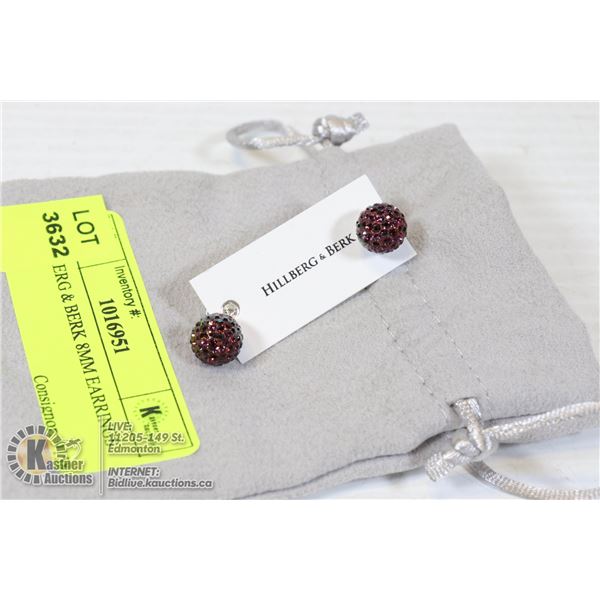 HILLBERG & BERK 8MM EARRINGS