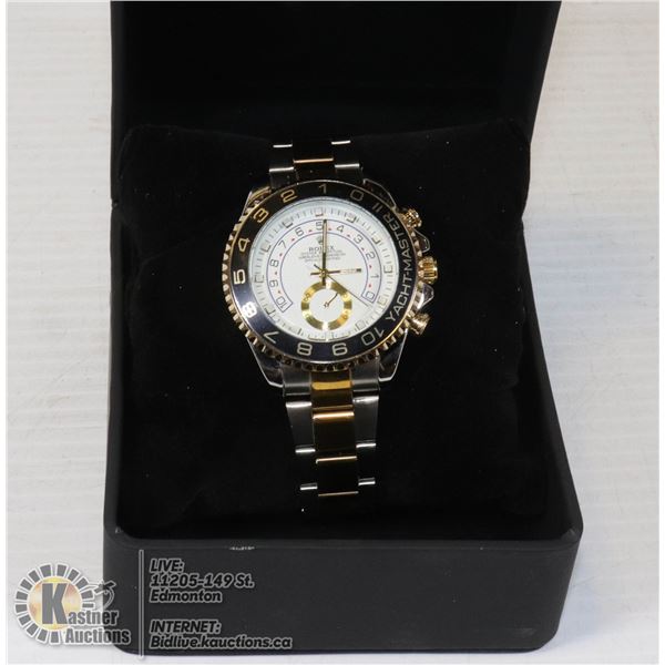 NEW ROLEX REPLICA "YACHT-MASTER II" OYSTER PERPETUAL SUPERLATIVE CHRONOMETER WITH BOX