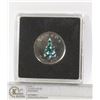 Image 1 : 2007 COLORIZED CHRISTMAS TREE 25 CENT CANADA 25 CENT ISSUED ONLY TO COLLECTORS IN A SPECIAL COIN SET