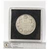 Image 1 : SEMI-KEY DATE 1931 SILVER CANADA 50 CENT VERY LOW MINTAGE YEAR AND VERY HARD TO FIND DATE, MISSING F