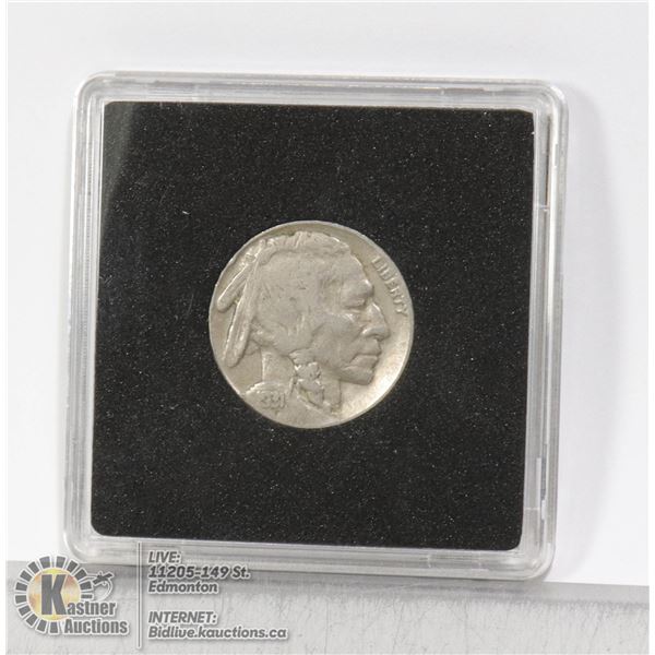 1931S SEMI-KEY DATE USA BUFFALO NICKEL VERY LOW MINTAGE DATE WITH ONLY 1.2M PRODUCED. SEMI-KEY DATE 
