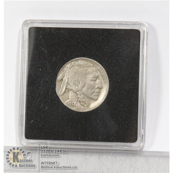 1938D USA BUFFALO NICKEL, LAST YEAR CHANGEOVER LAST YEAR OF BUFFALO NICKEL IN EXCELLENT CONDITION. S