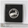 Image 1 : 1999 PROOF SILVER CANADA 25 CENT "JUNE" SILVER PROOF EDITION OF CANADA'S MILLENNIUM QUARTER SERIES. 