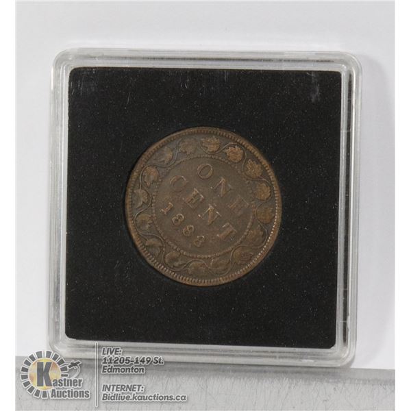 1888 VICTORIAN CANADA LARGE CENT EARLY CANADA LARGE CENT WITH QUEEN VICTORIA ON THE OBVERSE, NICE DA