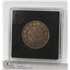 Image 1 : 1895 VICTORIAN CANADA LARGE CENT LOWER MINTAGE YEAR WITH NICE EVEN TONE. STRONG DATE AND LEGENDS WIT