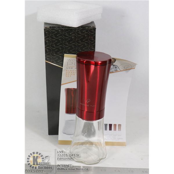 WOLFGANG PUCK BATTERY POWERED SALT OR PEPPER GRINDER