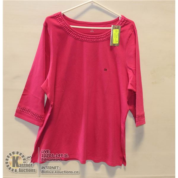 ALIA PLUS 3X PINK CLOTHING FOR WOMEN BRAND NEW TAG PRICE $29.99