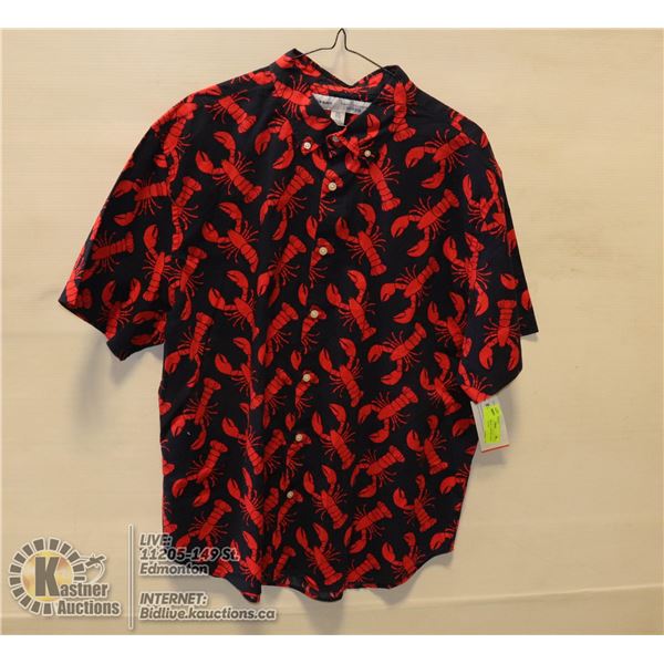 OLD NAVY MENS "LOBSTER" SHIRT- SIZE XXL- NEW WIT TAGS