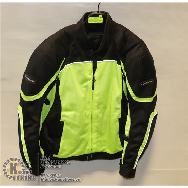 HIGH VISIBILITY XXL WATERPROOF MOTORCYCLE RIDING JACKET