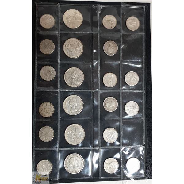 $3.00 IN CANADIAN SILVER 1968 COIN MAINLY