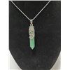 Image 1 : JADE STONE IN STAINLESS SHEATH NECKLACE