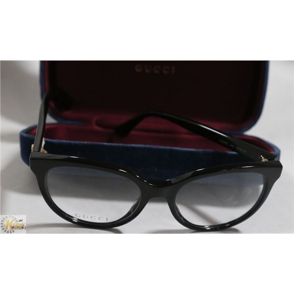 PAIR OF AUTHENTIC GUCCI BLACK FRAMES (WITH