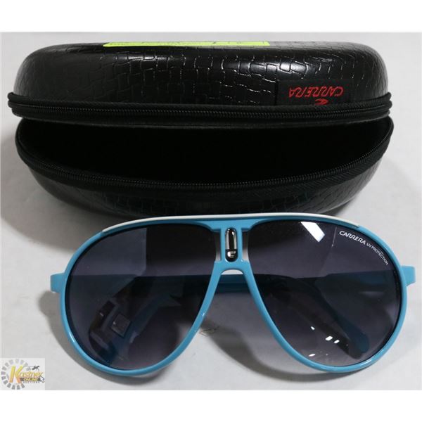 PAIR OF AUTHENTIC TURQUOIS/WHITE CARRERA C1 UV